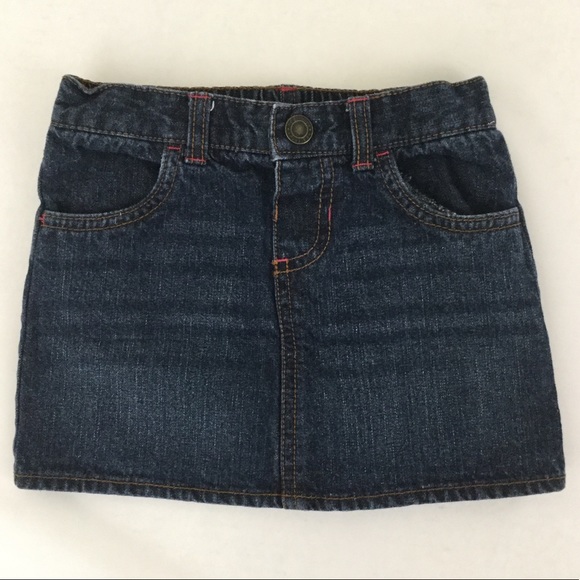 Girl’s Carter’s Bird Top & Denim Skirt Set Size 4T - Picture 4 of 5